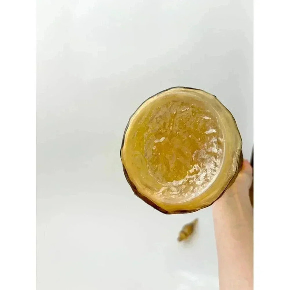 Vintage Empoli Textured Italian Glass 22" Yellow Decanter with Stopper - Picture 9 of 10